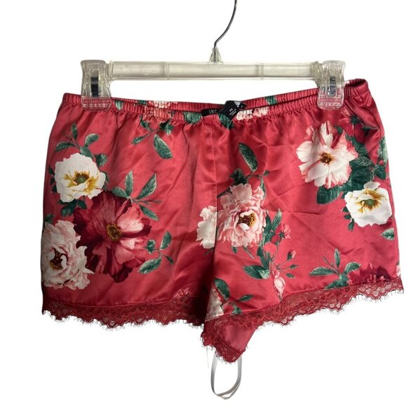 INC International Concepts Women's XS Lace Trim Floral Satin Pajama Set Feminine - Picture 6 of 6